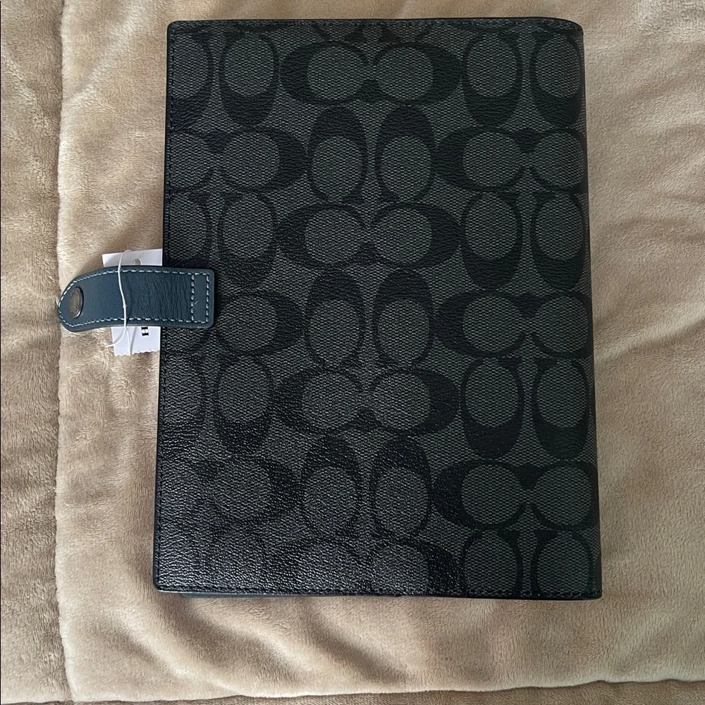 Coach Black Signature Notebook - Picture 2 of 7
